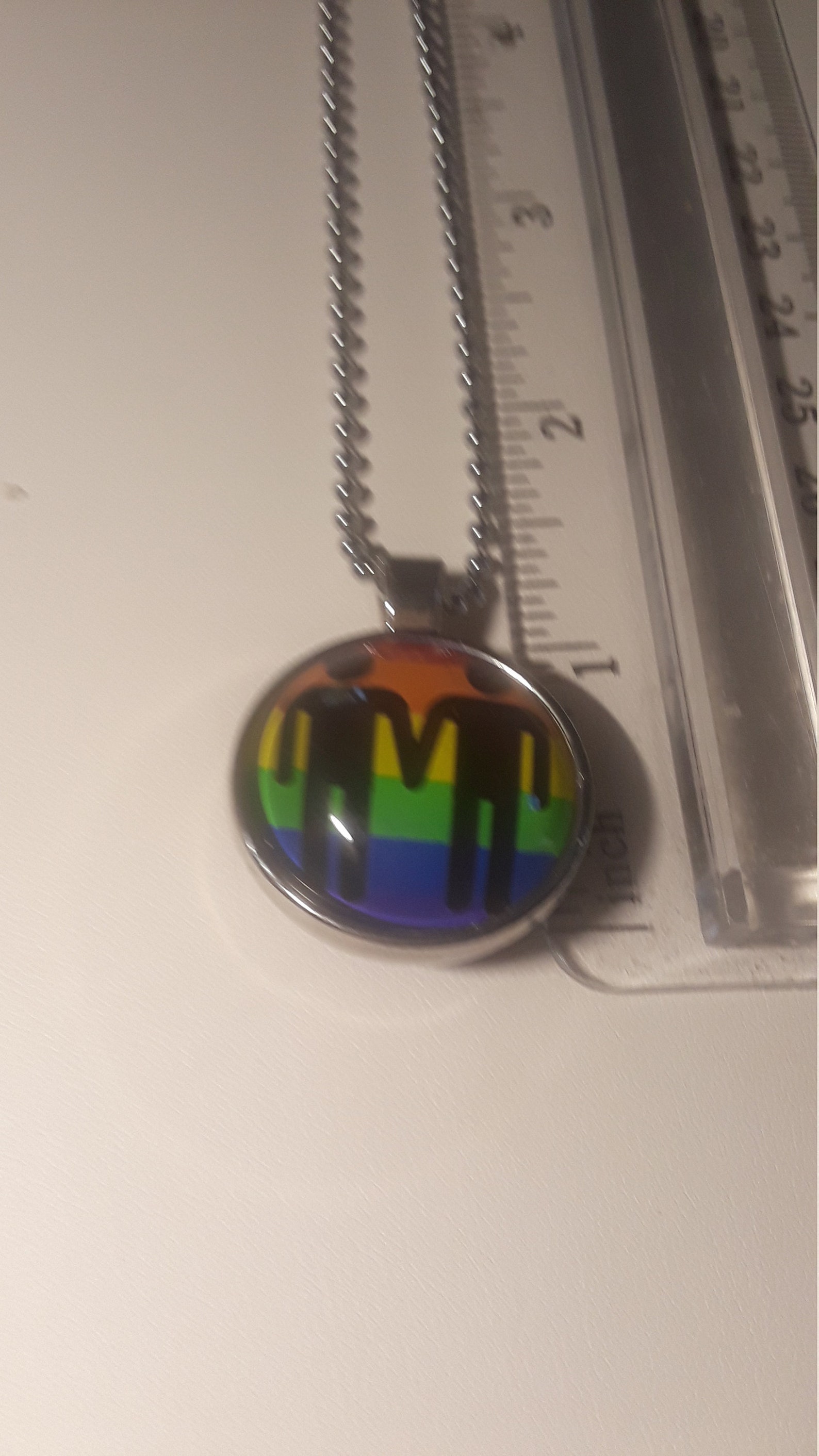 Gay pride necklace Etsy