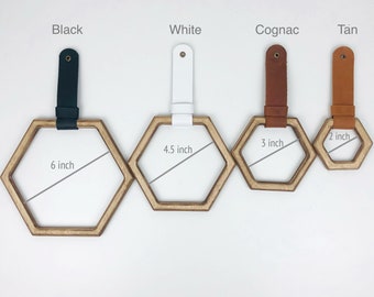 Wooden Hand Towel Holder, Hexagon Towel Ring, Bathroom Towel Rack