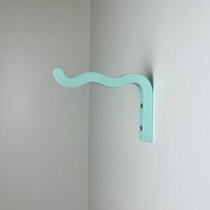 Purple Wavy Plant Hanger Hook for Wall | Macrame Plant bracket | Colorful Dopamine Home Decor image 13