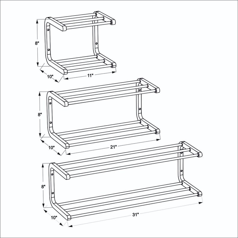 Black Wooden Wall Mounted Shoe Rack: Entryway Storage Organizer - Etsy
