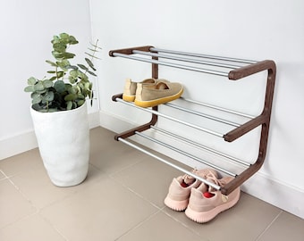 Vertical Shoe Rack – 3 Tier Wall Storage for Entryway & Closet