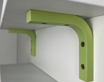 4x4 Wall Shelf Brackets Colorful Wooden Supports
