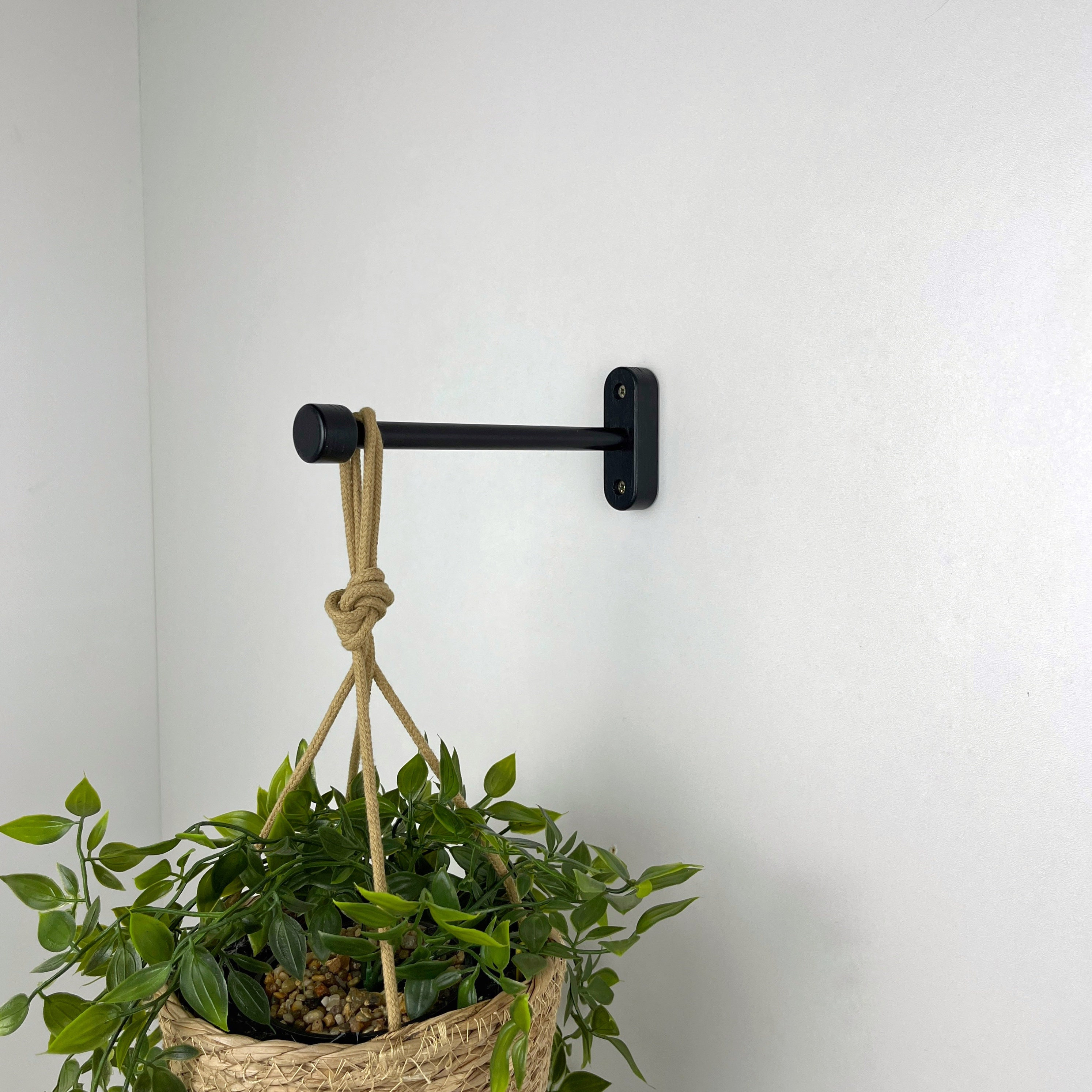 Bazik Style Selections 12-in Black Iron Farmhouse Plant Hook 85101L