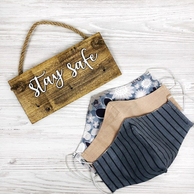 Face Mask Organizer Wall Face Mask Holder Wall Mask Hanger Etsy