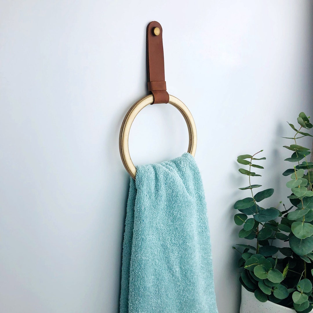Towel Ring Round Hand Towel With Loop Round Towel Holder
