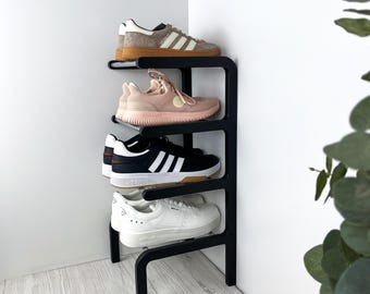 Vertical 4 Tier Shoe Rack – Modern Storage for Small Entryways