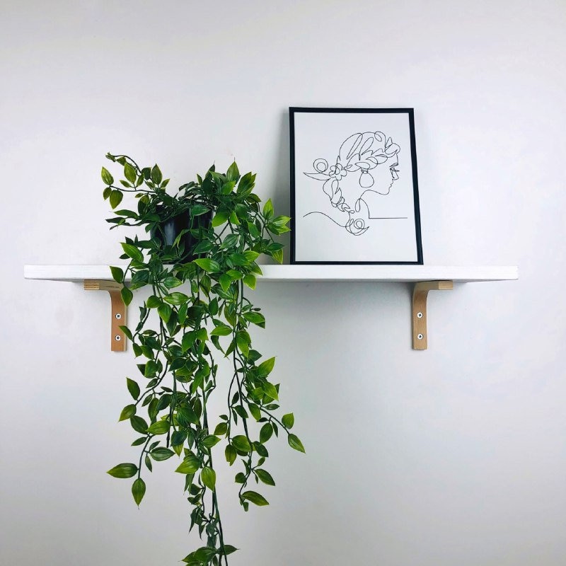 White Floating Shelf Wooden Wall Shelves Unique Shelves on Etsy