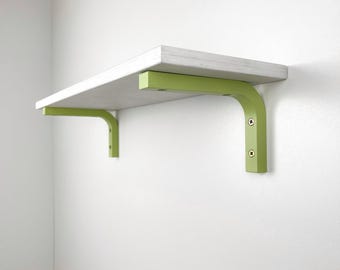 Wooden Shelf Brackets – Colorful Floating Shelf Supports