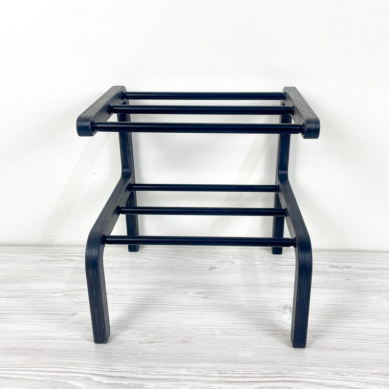 Zapatero estrecho de madera – Almacenamiento para la entrada en 2, 3 o 4 niveles imagen 12