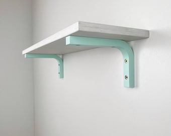 Colorful Shelf Brackets Set – Decorative Wooden Supports for Shelves