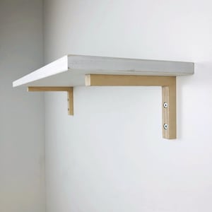 6x4 Inch Floating Shelf Brackets | L shaped Wall Brackets for Shelves