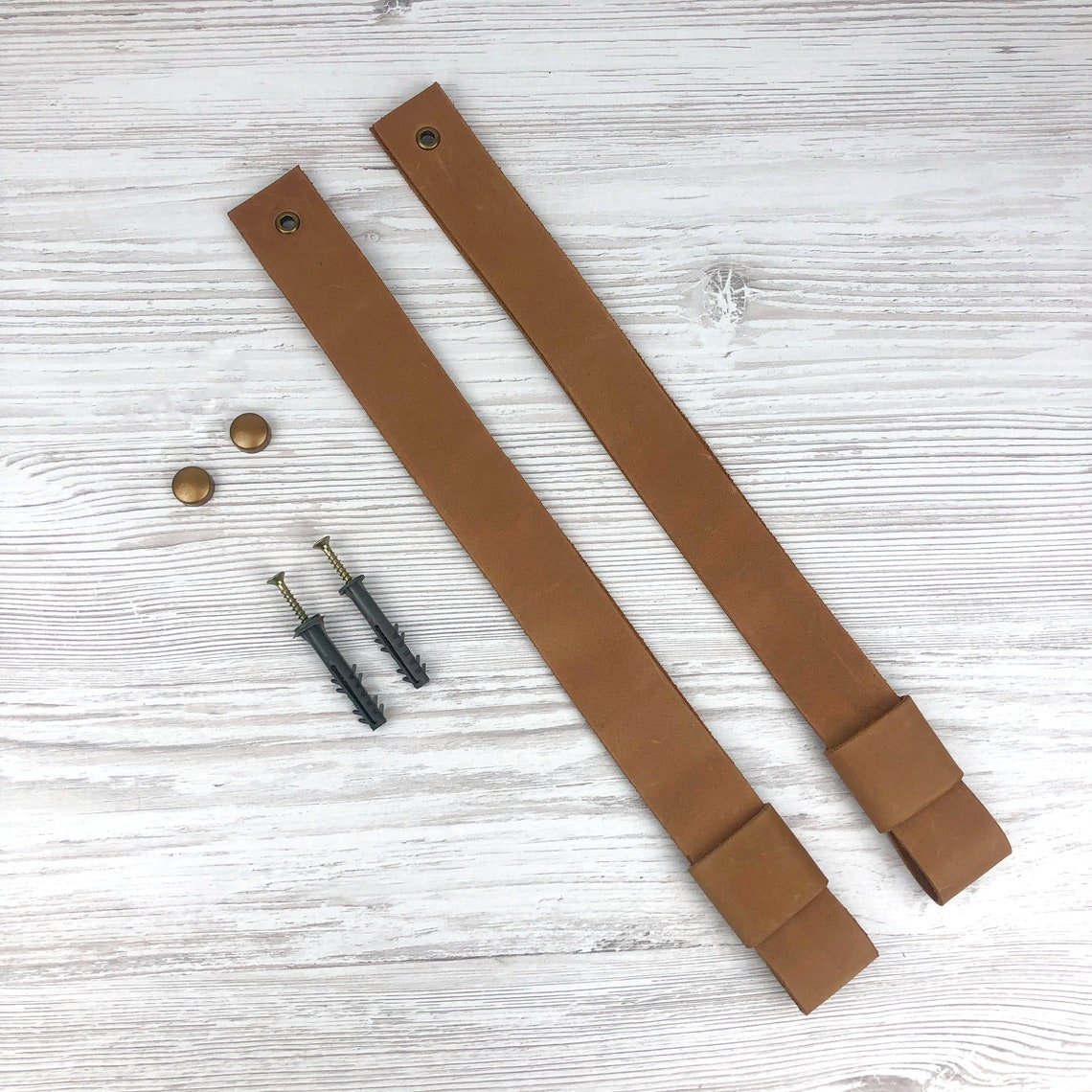 Leather Shelf Brackets With Rod Holder Wall Hanging Straps Etsy