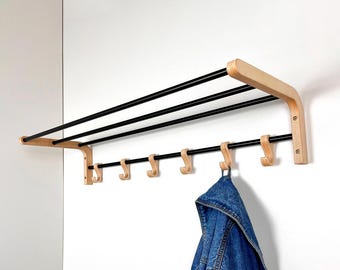 Entryway Wall Coat Rack With Hooks Modern Hallway Coat Hooks