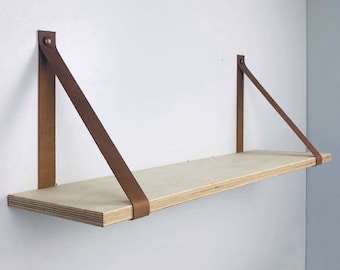 Leder Regal Halterungen Lederbänder für Regal Wandbehang Lederregal Halter Boho