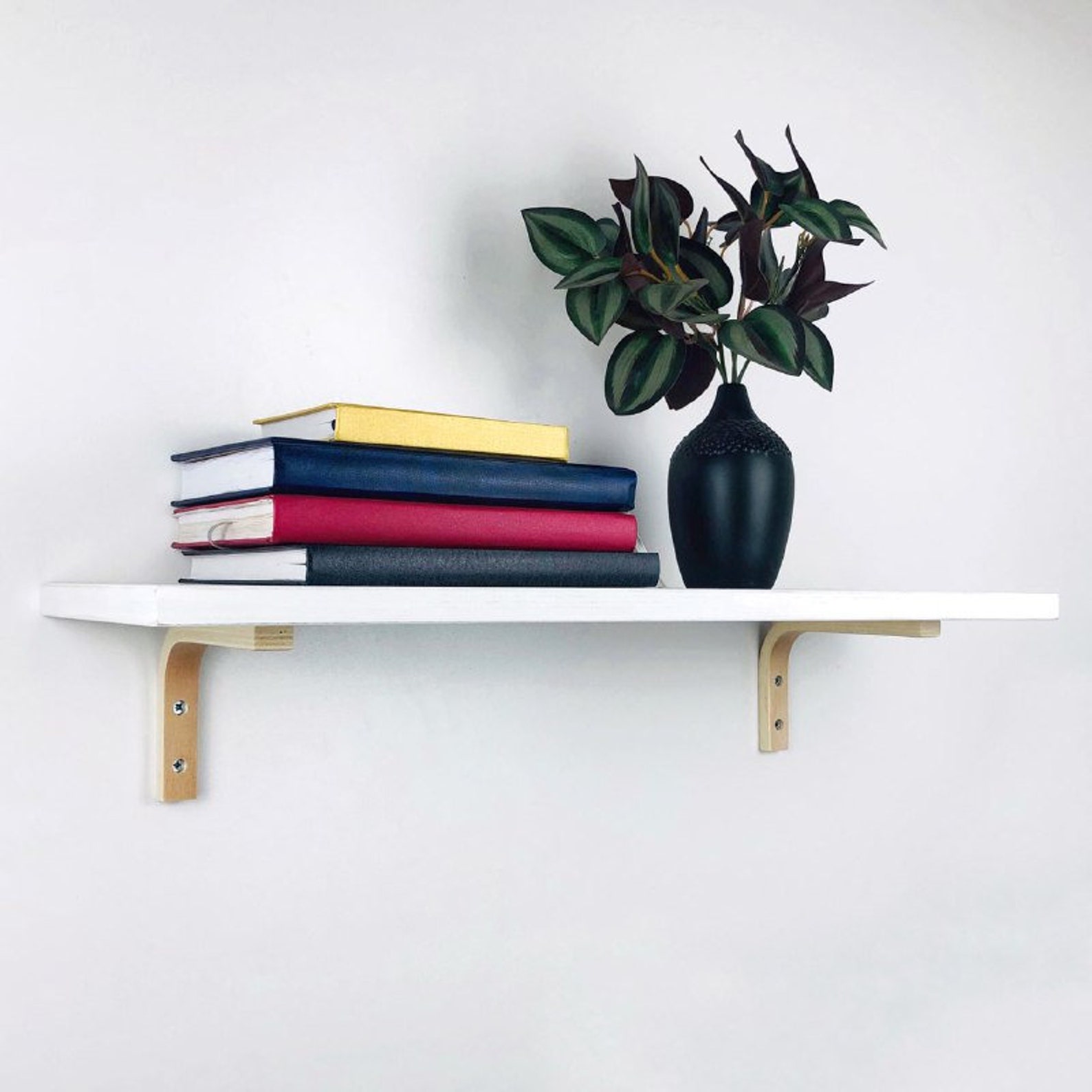 30 32 34 36 Inch White Floating Shelf Etsy