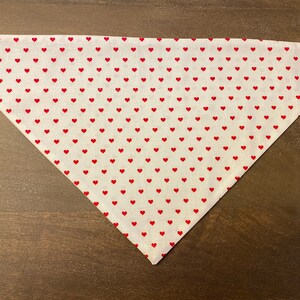 Classic Red Heart Dog Bandana
