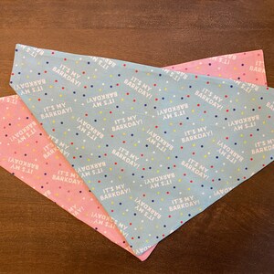 C'est mon Barkday ! Bandana chien