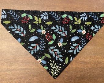 Festive Winter Berries Dog Bandana