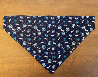 Blue Paw Dog Bandana