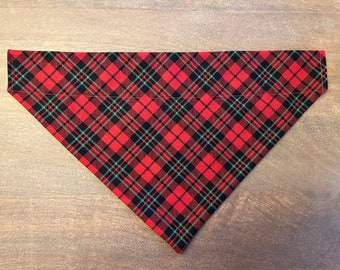 Classic Holiday Plaid Dog Bandana