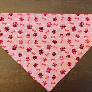 Pink Paw Dog Bandana