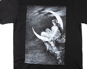 Hermann Kaulbach, 1891, Fairy Of The Moon | Fantasy | Dream | Dreamlike | Whimsical | Wish | Witch | Magic | Star | Light