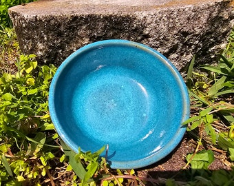 Vide-poches bleu ciel bleu turquoise frais - poterie en céramique unique faite main