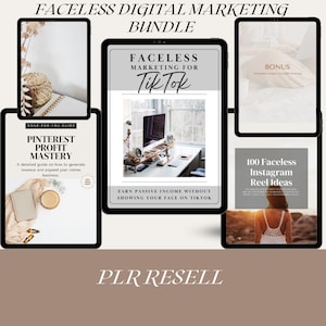FACELESS PLR MARKETING Guide Bundle – Digital Comprehensive Collection In Pdf Format