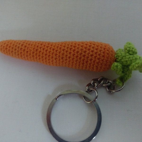 keychain crochet,Crocheted carrot,crochet vegetables, play food,soft toys,handmade toys,,bag accessory