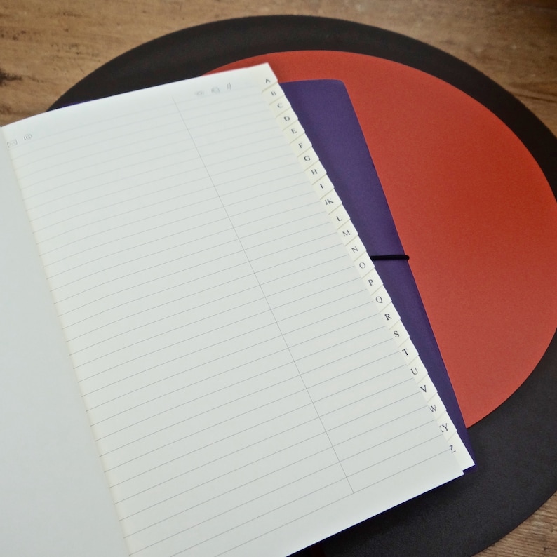 Personalised Leather Address Book Etsy UK