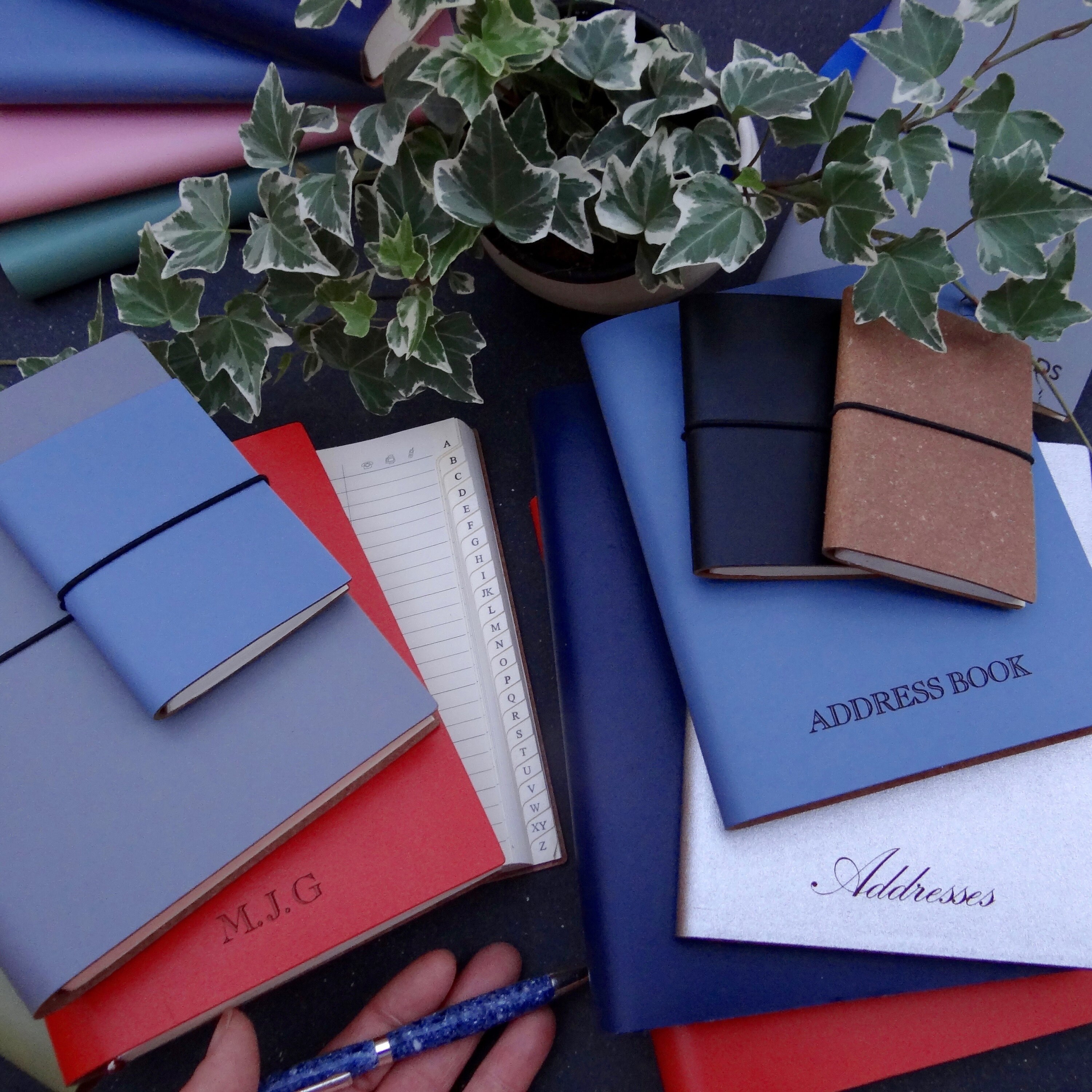 Personalised Leather Address Book Etsy UK