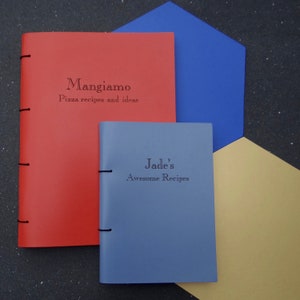 Personalised Leather Recipe Book