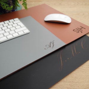 Personalised Leather Desk Mat image 1