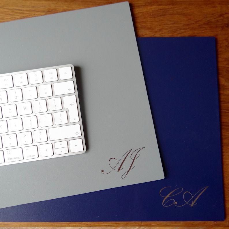 Personalised Leather Desk Mat image 9