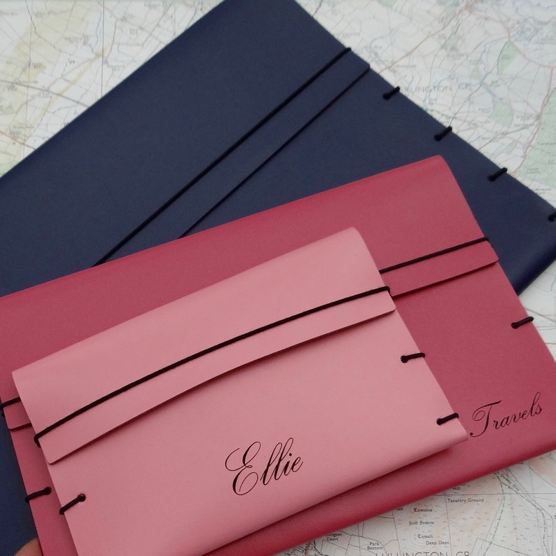 Personalised Leather Travel Wallet Etsy UK