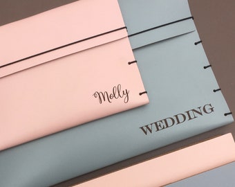 Leather Wedding Folders and Travel Wallets