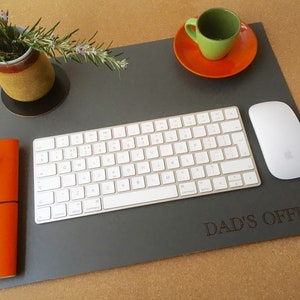 Personalised Leather Desk Mat image 4