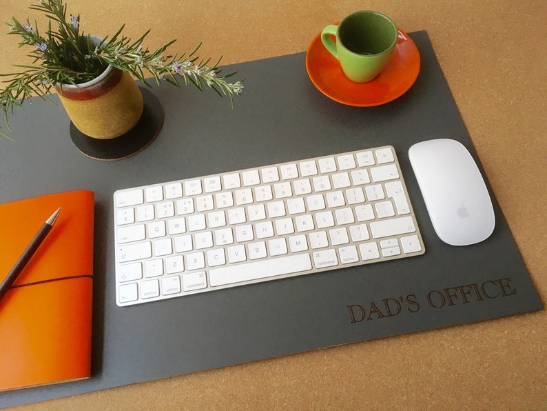 Personalised Leather Desk Mat image 4