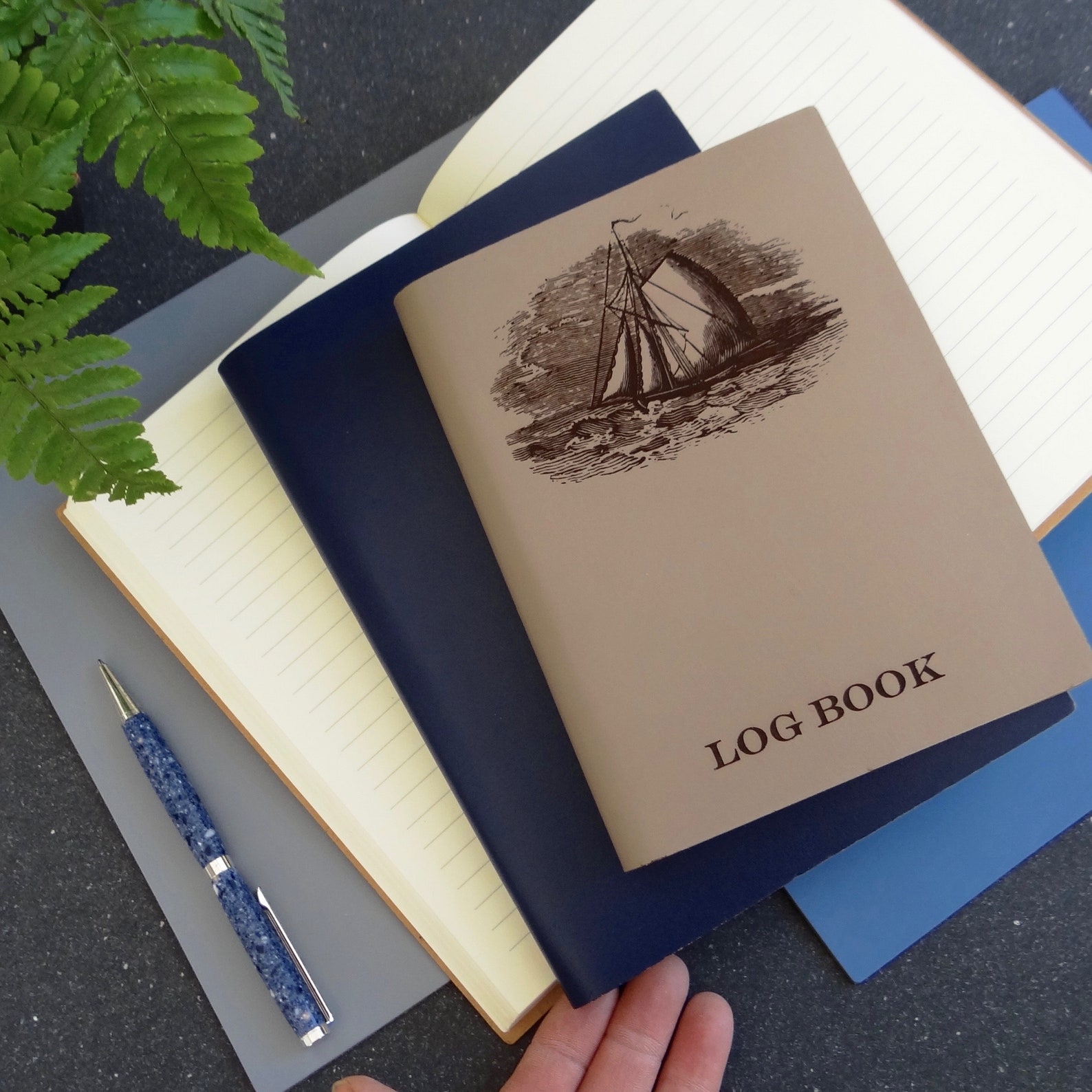 Leather Sailing Boat Log Book. Nautical Notebook Gift. Etsy