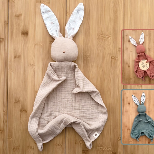 Doudou Bebe 30x30cm Algodón Orgánico |Muselinas Bebe Algodón |Ideal para Arrullo Bebe Recién Nacido |Regalos Bebes Recién Nacidos Originales