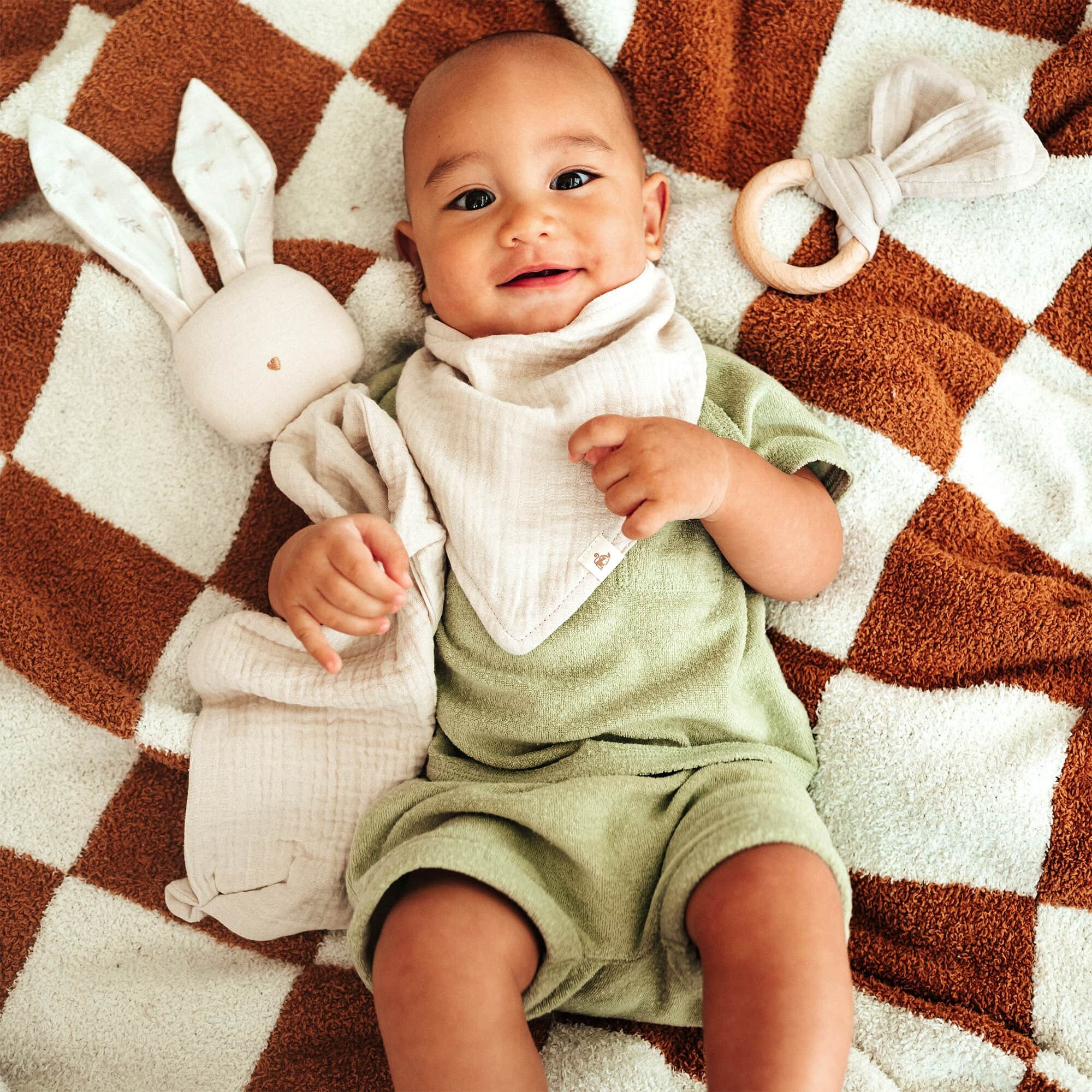 Bavaglini Neonato Super Assorbenti - Set Da 6 In Cotone Puro Per 0-36 Mesi - Perfetti Per Dentizione E Pappa - Foto 9