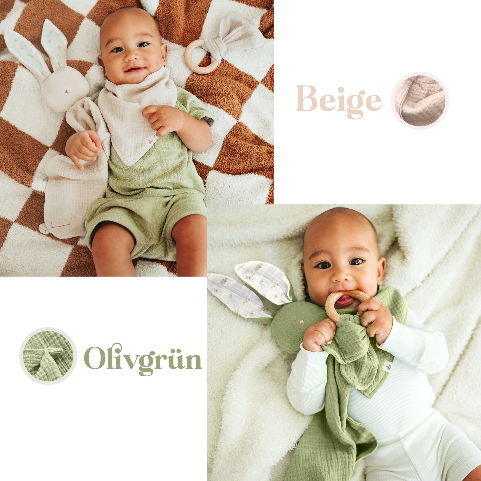 Feelhap Baby Geschenkset Zur Geburt - Mit Musselin Tuch, Beißring & Lätzchen In Geschenkbox