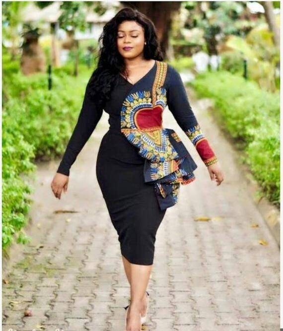 black dashiki skirt