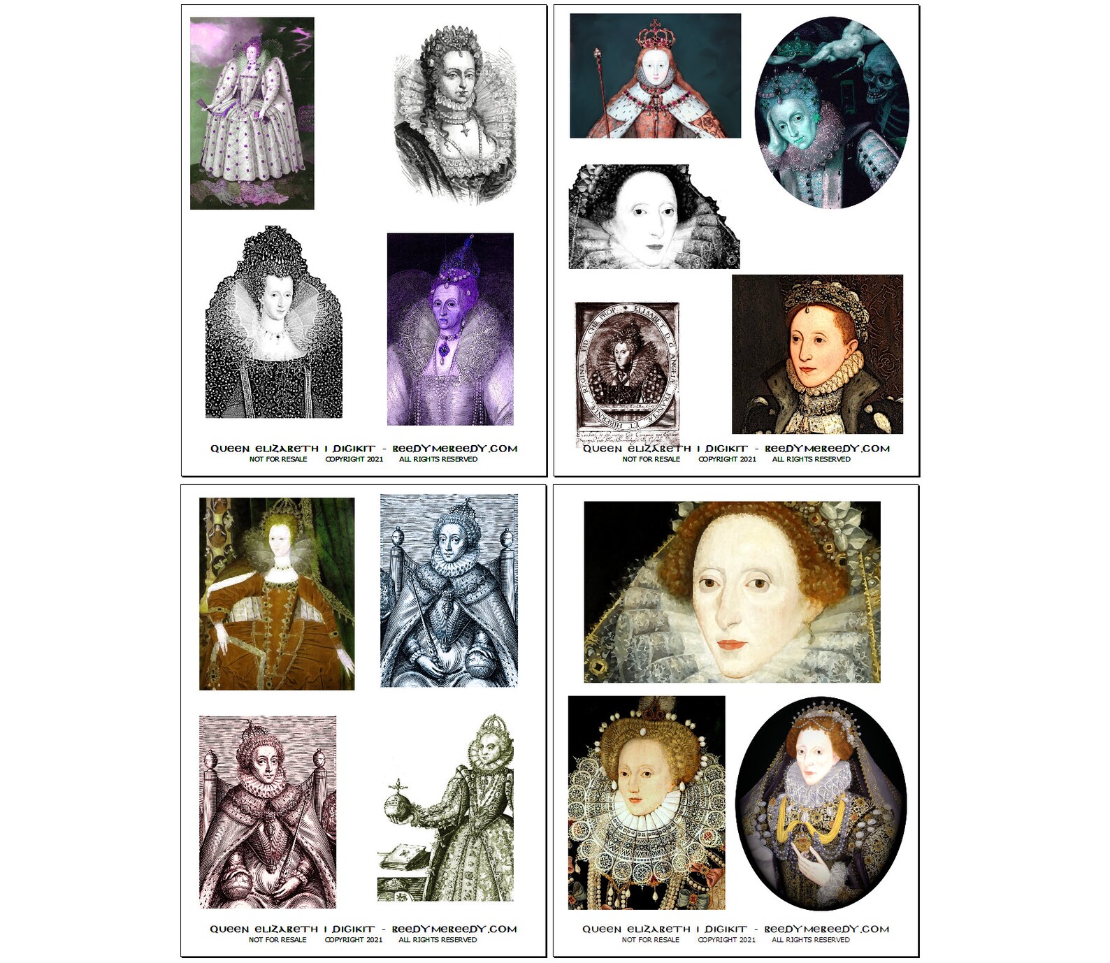 Queen Elizabeth I Printable Download | Etsy