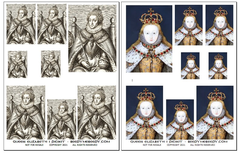 Queen Elizabeth I Printable Download | Etsy