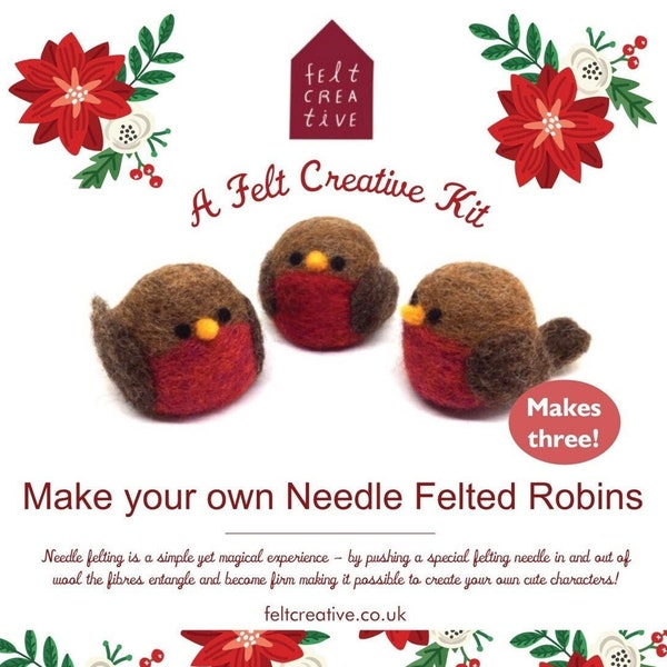 Robin Needle Felting Kit