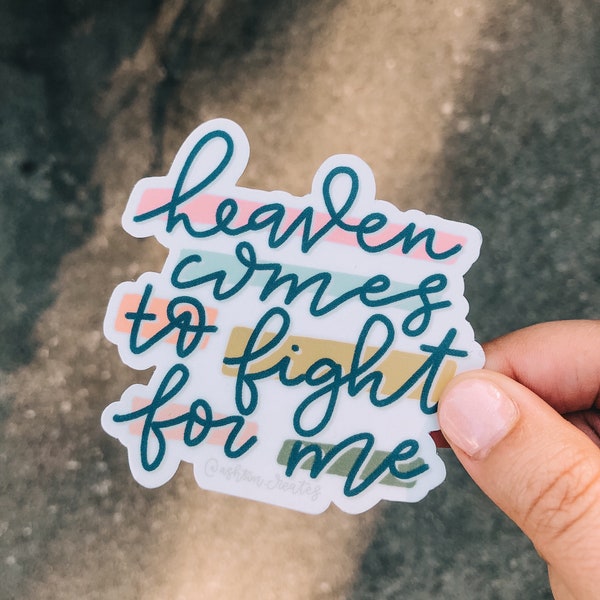 Heaven Comes Decal // Christian Decal // Encouraging Decal