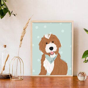 Custom Pet Portrait, Pet Gift, Dog Portrait, Dog Illustration, Personalized Portrait of Pe
