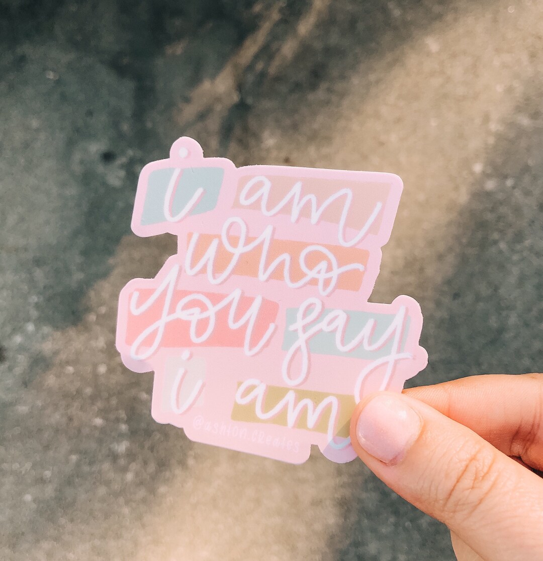 Who You Say Decal // Christian Decal // Encouraging Decal Etsy