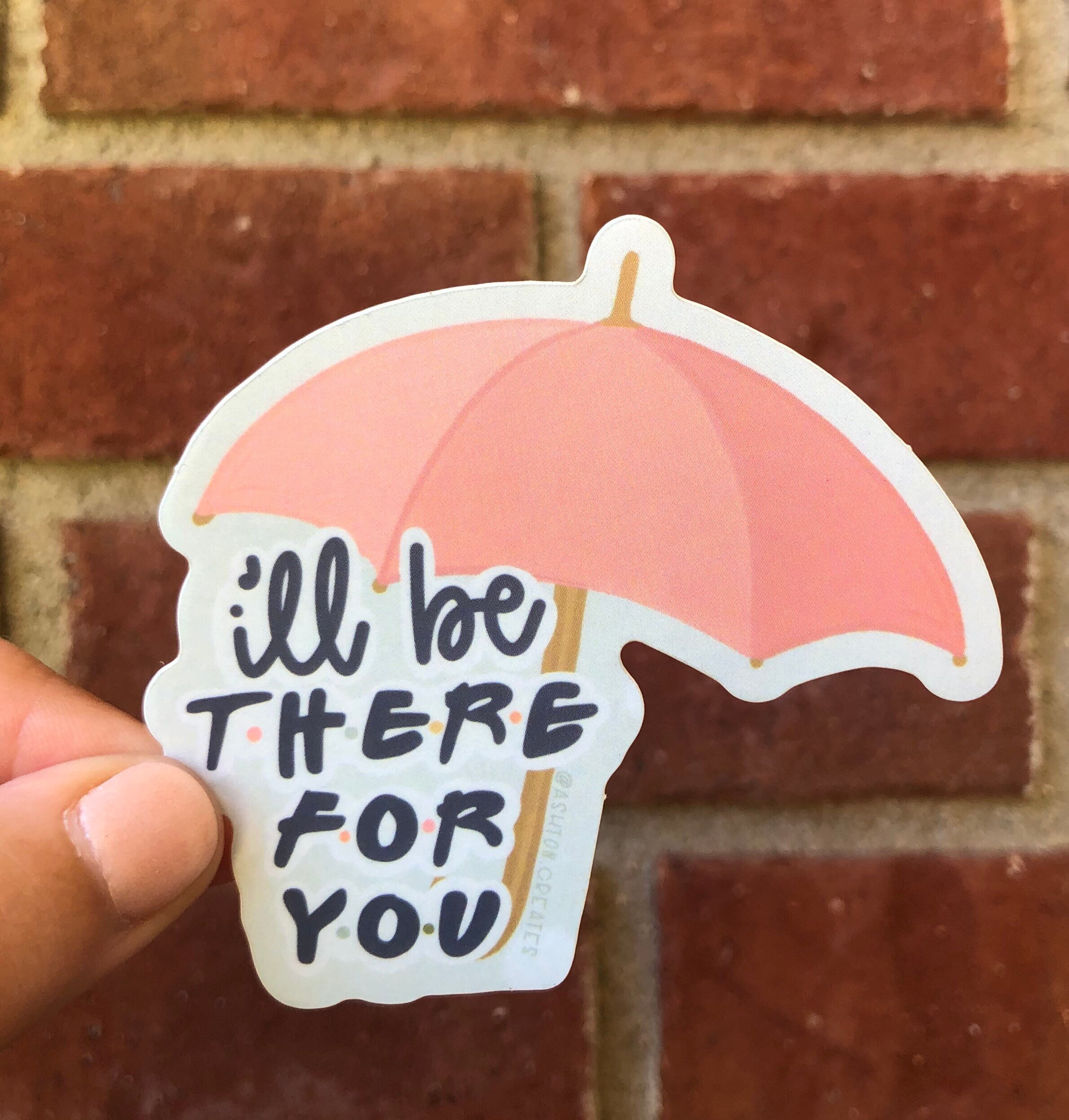 Umbrella Decal // Friends Decal // Happy Decal Etsy